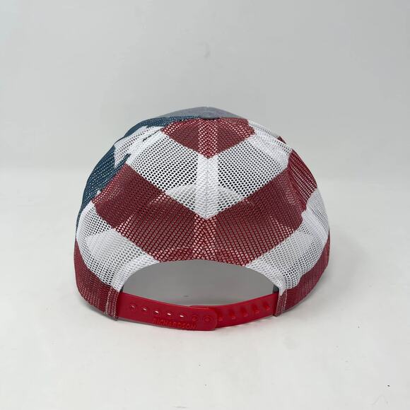 Richardson Gadsden Flag Snake Leather Patch Hat SnapBack Gray Stars and Stripes - Picture 4 of 8